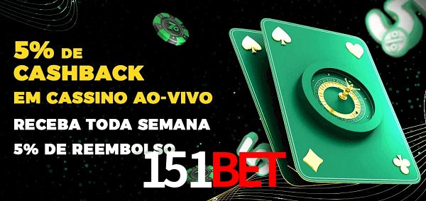 Promoções do cassino ao Vivo 151Bet
